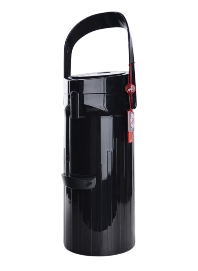 GAZELLA Plastic Comfort Press Tea & Coffee Flask 1.9 Liter Black - Image 2