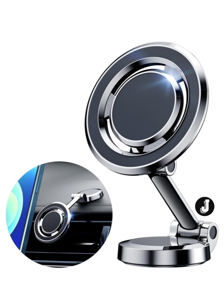 JAJEEK "MagSafe-Compatible Folding Magnetic Phone Holder for Car Vent – Secure Mount for iPhone 14/13/12 Pro Max, Plus, Mini & All Smartphones" - Image 1