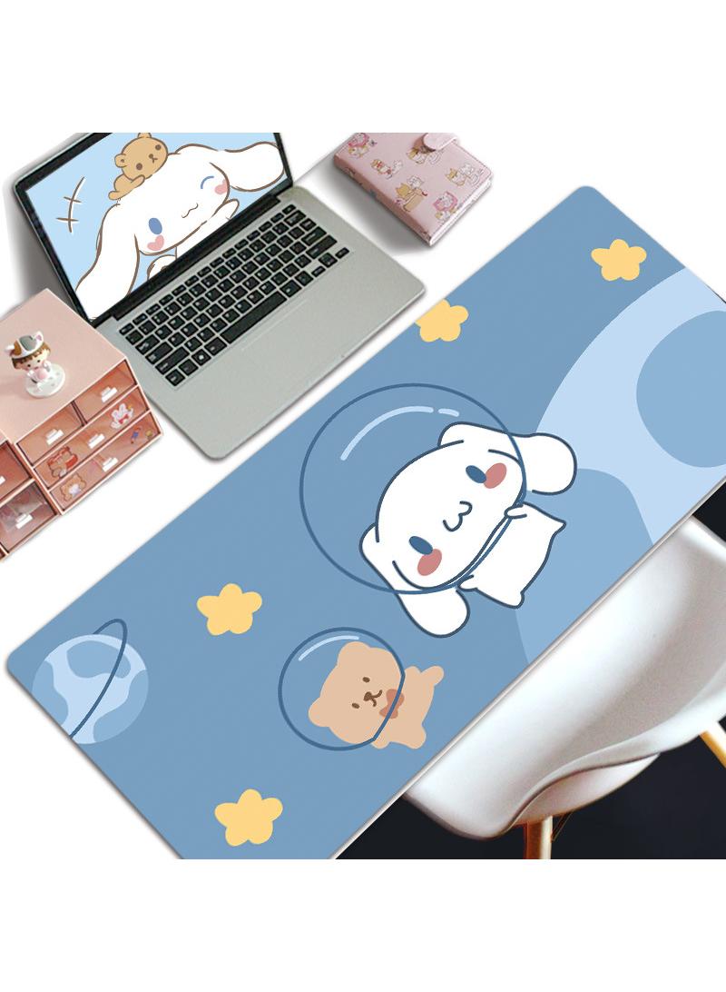 Cinnamoroll Gaming Mouse Pad Extended Large Mat Desk Pad Stitched Edges Mousepad Long Mouse Pad And Non-Slip Rubber Base Mice Pad 800x300x5mm - Image 1