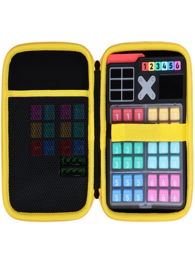 Lebakort Storage Case Compatible with GiiKER Smart Sudoku Puzzle Original 2500 Challenges Sudoku Brain Teaser Puzzle (Black + Yellow Case) - Image 1