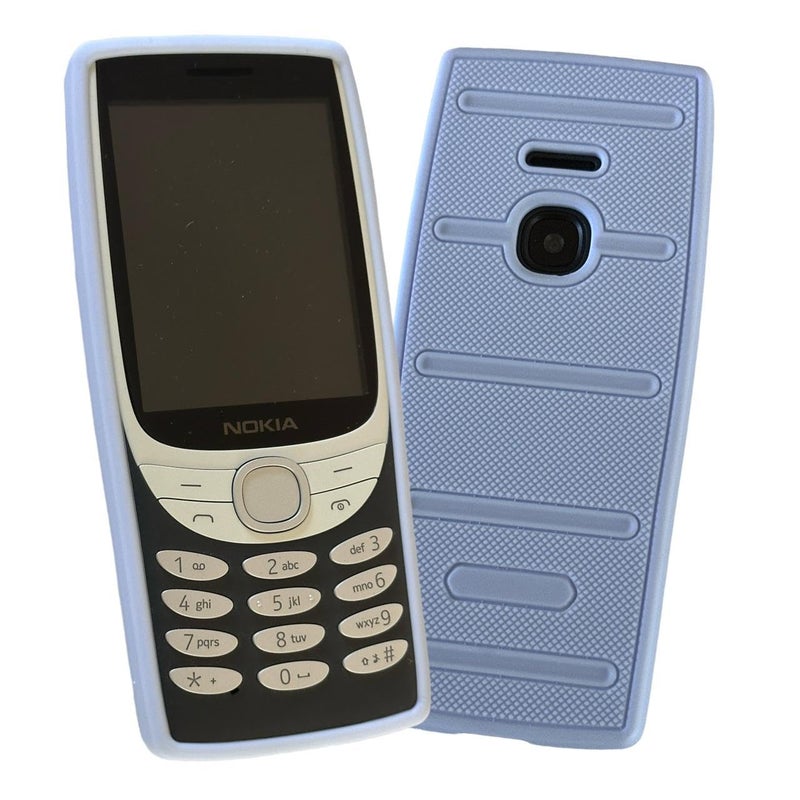 ZAOMA Premium Soft Silicon TPU Rugged Case Back Cover Compatible for Nokia 8210 4G - Rug (8210_Rug_Lavender) - Image 3