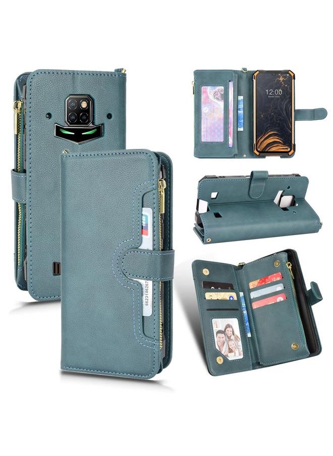 Zaboon Case For Doogee S88 Pro / S88 Plus Litchi Texture Zipper Leather Phone Case  - Image 1