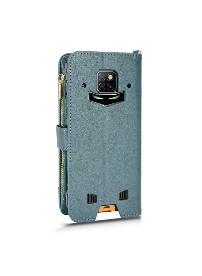 Zaboon Case For Doogee S88 Pro / S88 Plus Litchi Texture Zipper Leather Phone Case  - Image 3