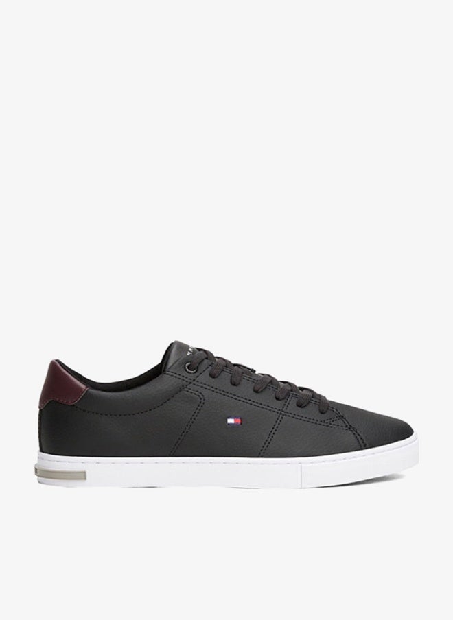 TOMMY HILFIGER Essential Leather Vulcanised Sneakers - Image 1