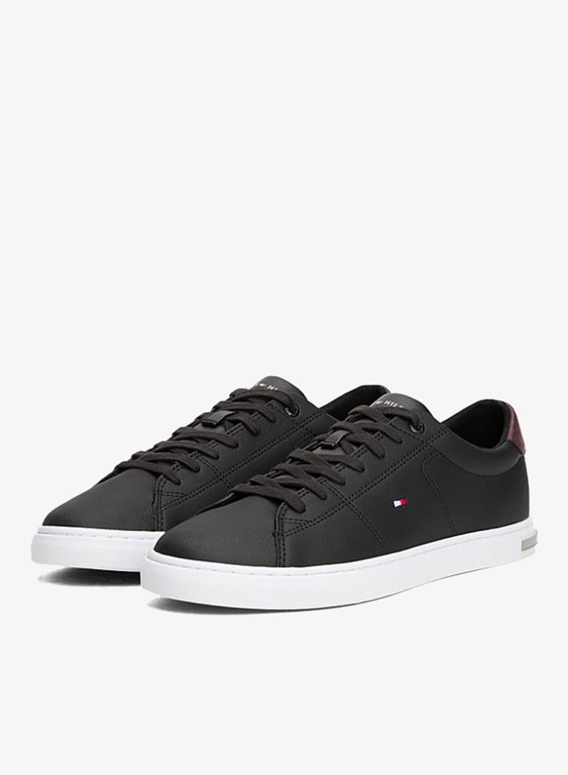 TOMMY HILFIGER Essential Leather Vulcanised Sneakers - Image 2