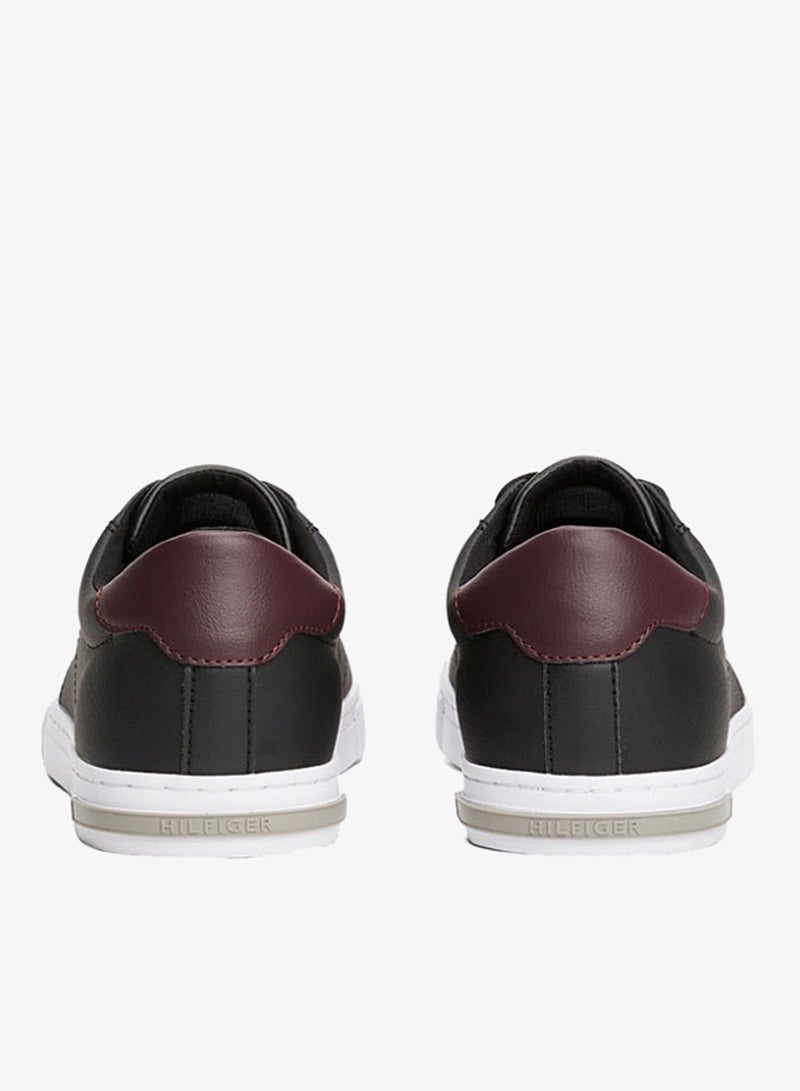 TOMMY HILFIGER Essential Leather Vulcanised Sneakers - Image 4