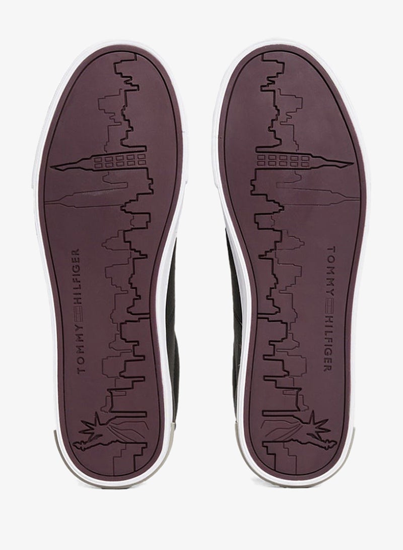 TOMMY HILFIGER Essential Leather Vulcanised Sneakers - Image 5