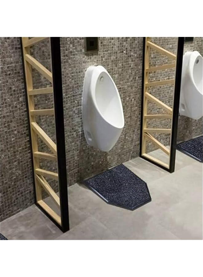 Anti-Slip Men’s Urinal Floor Mats (2 Pack), Reusable/Washable Urinal Floor Rug,Commercial Restroom Absorbent Deodorization Urinal Carpet Pee Pad,Bathroom Floor Protector, for Restaurant/Hotel - Image 1