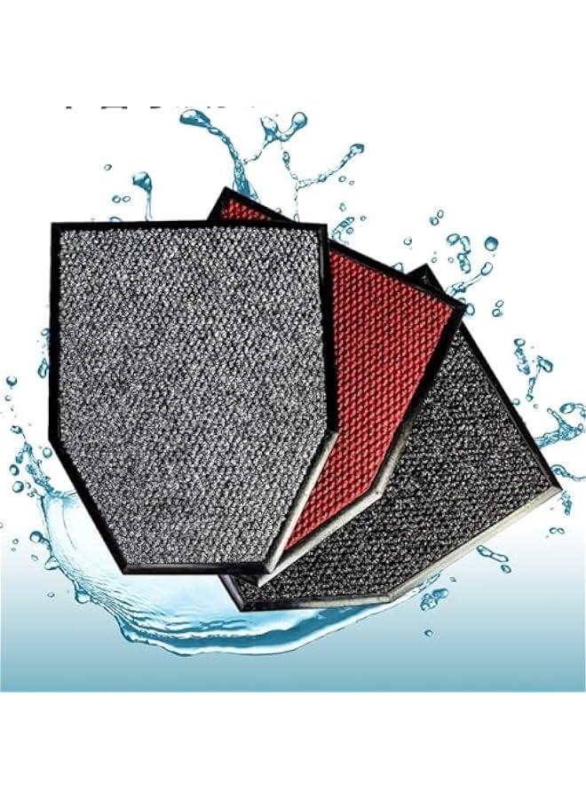 Anti-Slip Men’s Urinal Floor Mats (2 Pack), Reusable/Washable Urinal Floor Rug,Commercial Restroom Absorbent Deodorization Urinal Carpet Pee Pad,Bathroom Floor Protector, for Restaurant/Hotel - Image 3