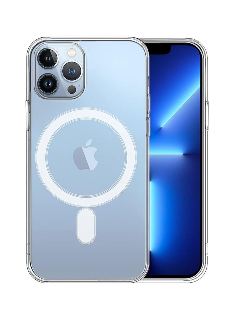 Compatible with iPhone 13 Pro Max clear Phone Case, Ultra-Thin Anti-Fall Anti-Scratch Anti-Yellow Silicone Protective Cover, for Magsafe Charger, Transparent 6.7 inch 