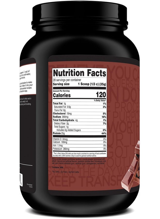 TransformHQ TransformHQ Whey Protein Isolate 28 Servings (Chocolate) - Perform - Gluten Free, Non-GMO  - Image 3