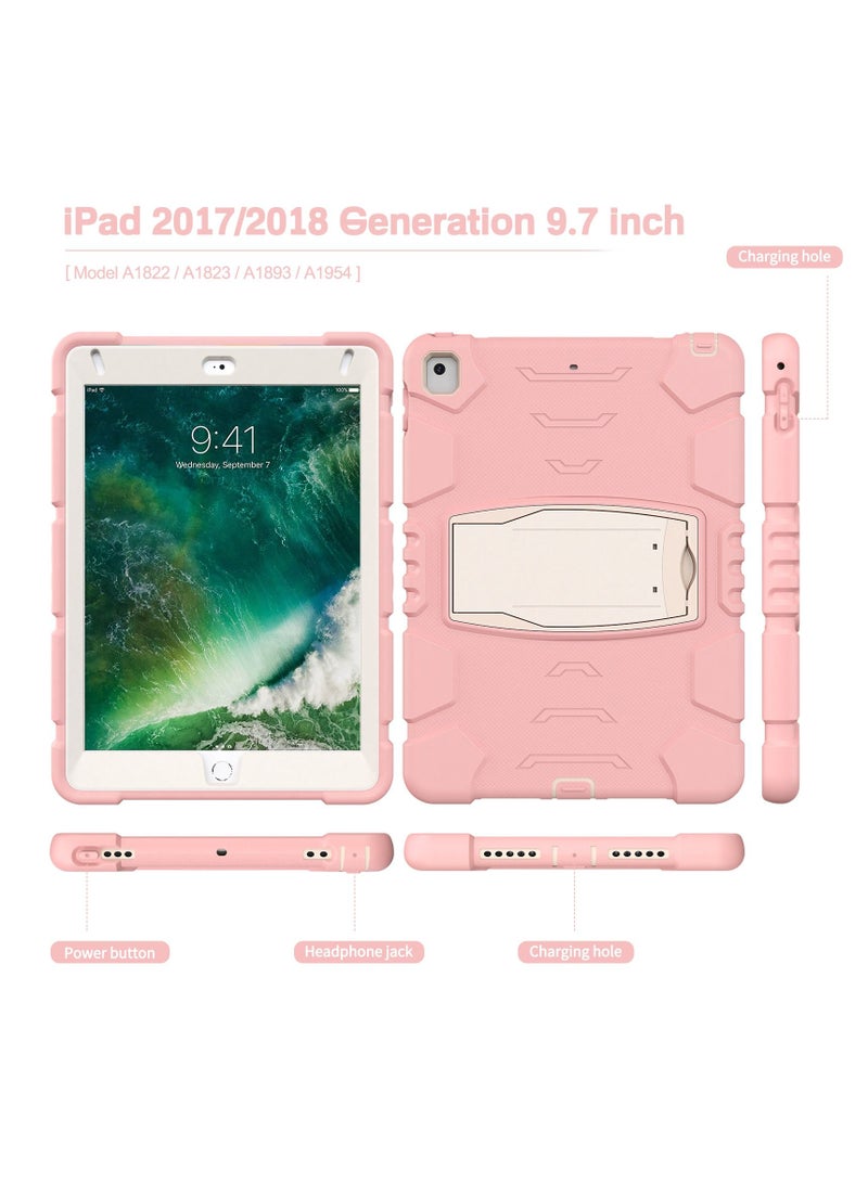 GULFLINK Gulflink Back Cover Protect Case for Apple iPad 2018/2017/Pro/Air2 9.7inch cherry blossoms pink - Image 2