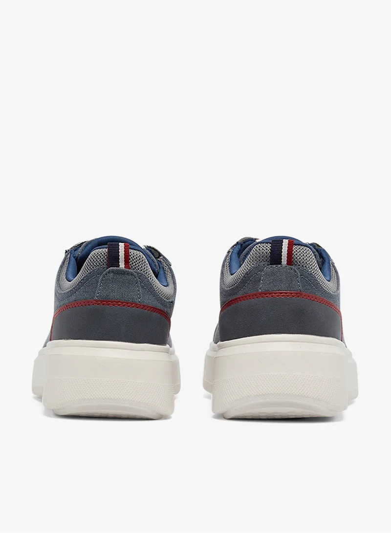 U.S. Polo Assn. Men's Blue Low-Top Sneakers - Lightweight Shoes & Trendy Design Shoes for Everyday Wear