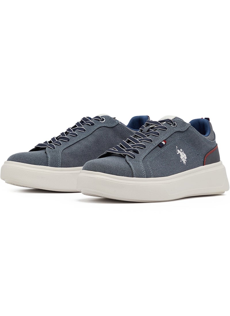 U.S. Polo Assn. Men's Blue Low-Top Sneakers - Lightweight & Trendy Design for Everyday Wear  - Image 2