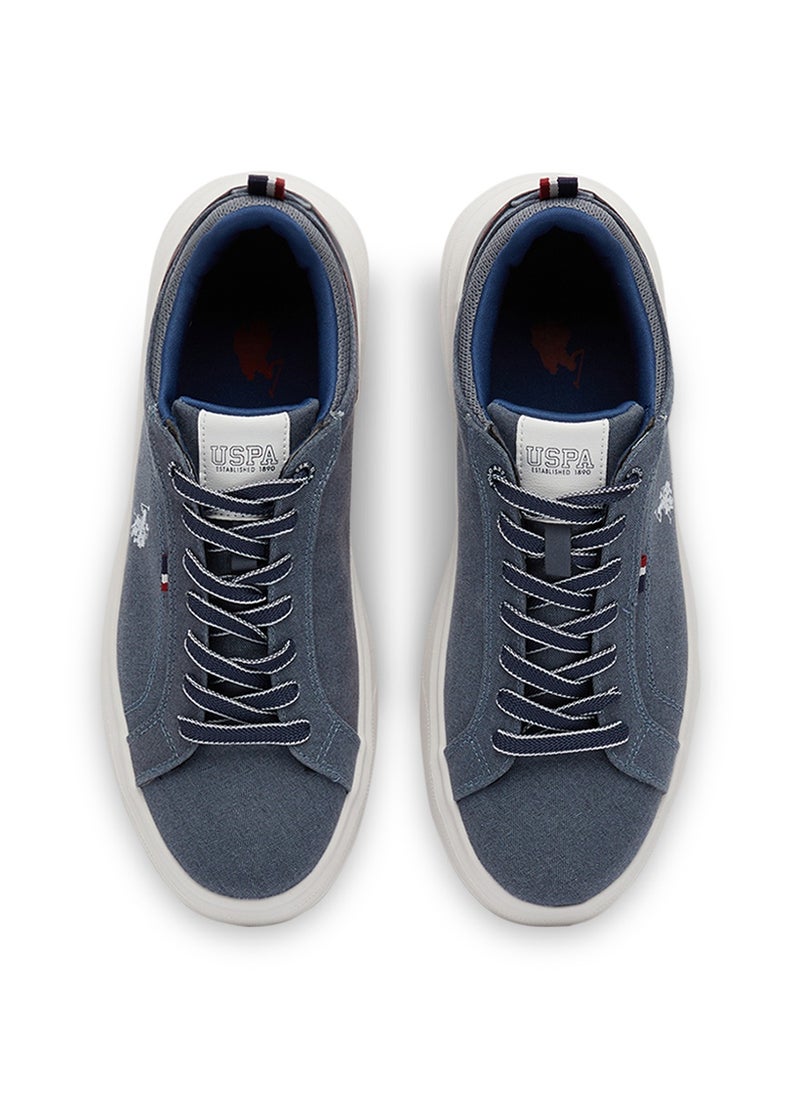 U.S. Polo Assn. Men's Blue Low-Top Sneakers - Lightweight & Trendy Design for Everyday Wear  - Image 4