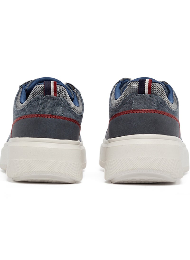 U.S. Polo Assn. Men's Blue Low-Top Sneakers - Lightweight & Trendy Design for Everyday Wear  - Image 5