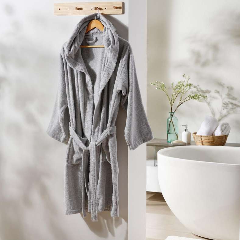Essential Kimono Bathrobe M/L - Grey