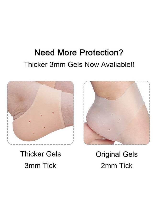Debire Debire Silicone Gel Swelling Pain Relief Hard Cracked Heels Repair Dry Cream Foot Care Ankle Support Heel Pad Socks/Cushion - Image 2