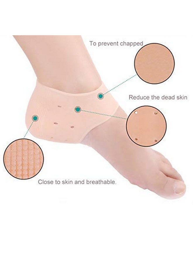 Debire Debire Silicone Gel Swelling Pain Relief Hard Cracked Heels Repair Dry Cream Foot Care Ankle Support Heel Pad Socks/Cushion - Image 5
