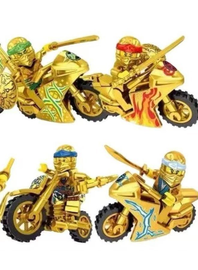 8 Packs of Building Bricks with Motorcycles for Boys and Adults - Image 2