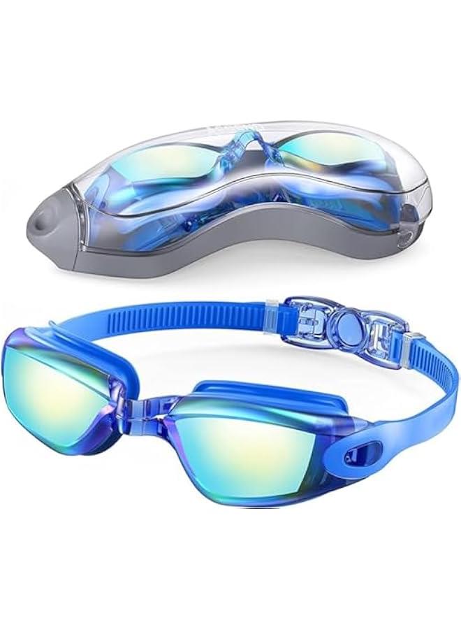 هوكور نظارات سباحة من لوك روزي - نظارات سباحة، احترافية مضادة للضباب ولا تسرب وحماية من الاشعة فوق البنفسجية، نظارات سباحة ذات رؤية واسعة للنساء والرجال والبالغين والشباب والاطفال - Image 1