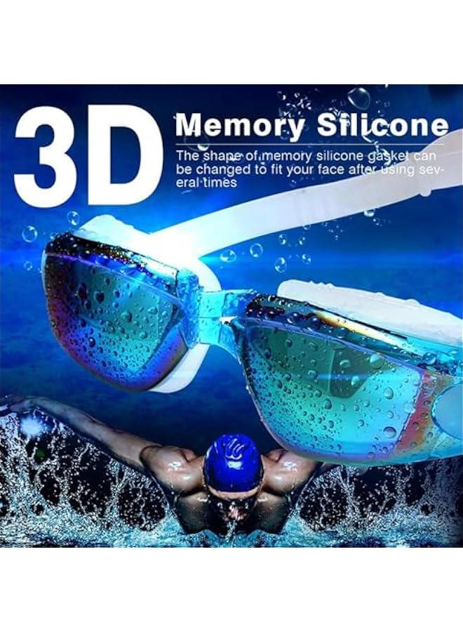 هوكور نظارات سباحة من لوك روزي - نظارات سباحة، احترافية مضادة للضباب ولا تسرب وحماية من الاشعة فوق البنفسجية، نظارات سباحة ذات رؤية واسعة للنساء والرجال والبالغين والشباب والاطفال - Image 2