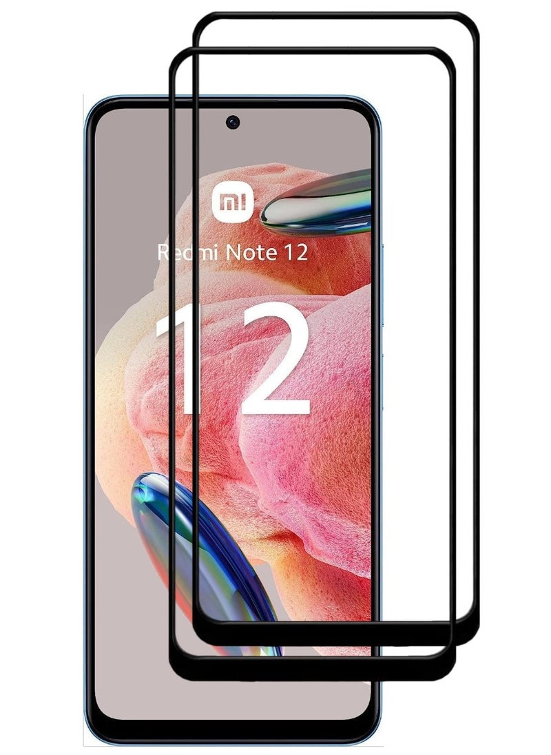 ACLIX 2 Pieces Antistatic ESD Dustproof Premium Quality High Definition Tempered Glass Screen Protector Designed For Xiaomi Redmi Note 12 4G - Image 1