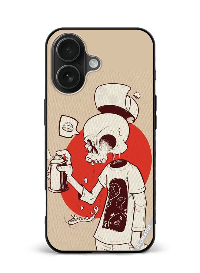VR CREATIVE Protective Case Cover For Apple iPhone 16 Plus Skeleton Design Multicolour