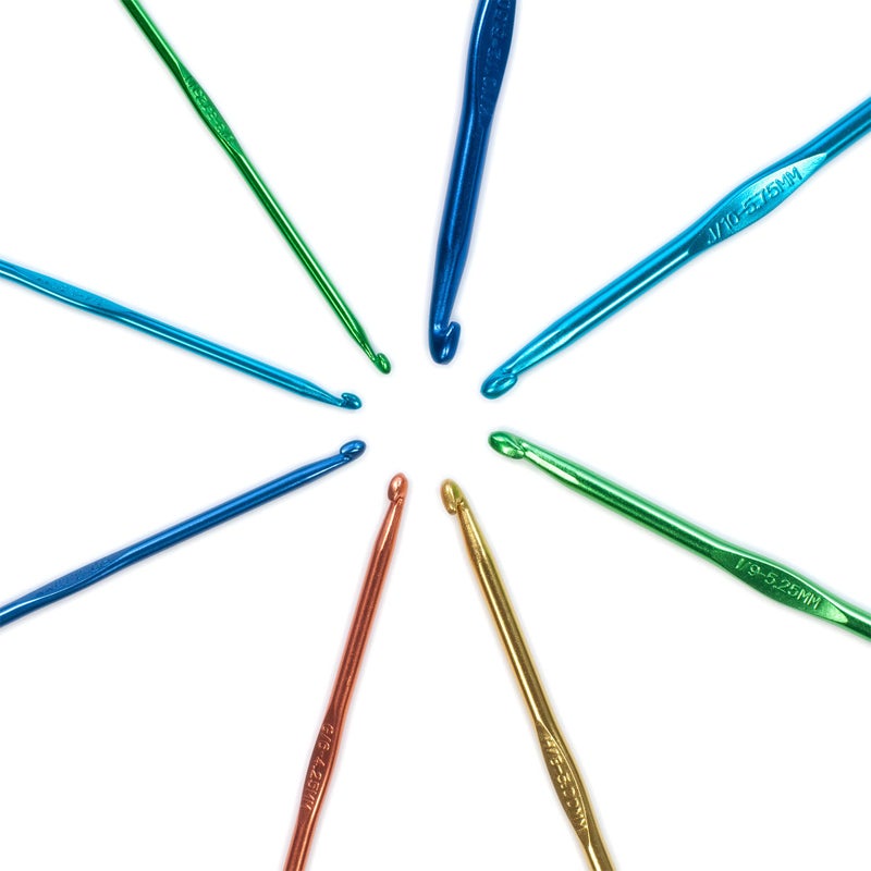 Boye مجموعة كروشيه بوي، حجم الألومنيوم، أحجام الخطاف: 3.125-6.5 مم، الولايات المتحدة D-K، متنوعة - Image 3