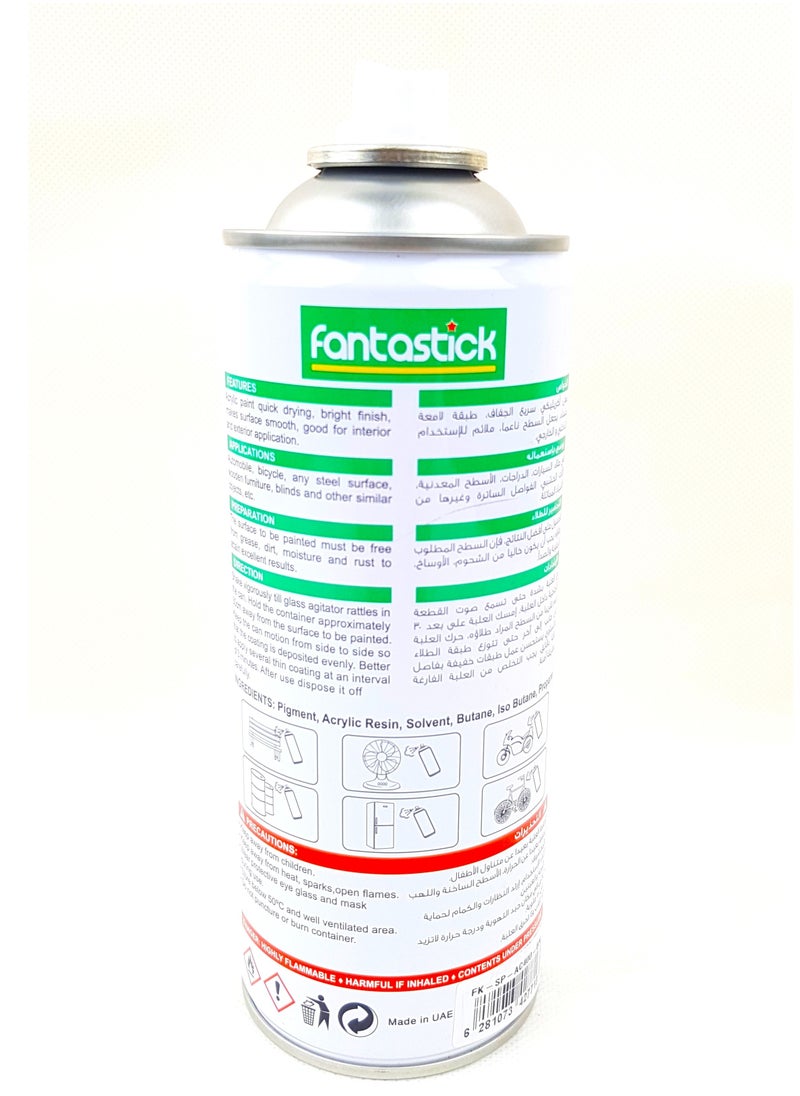Fantastick 400ml All Purpose Spray Paint Green Colour  - Image 3