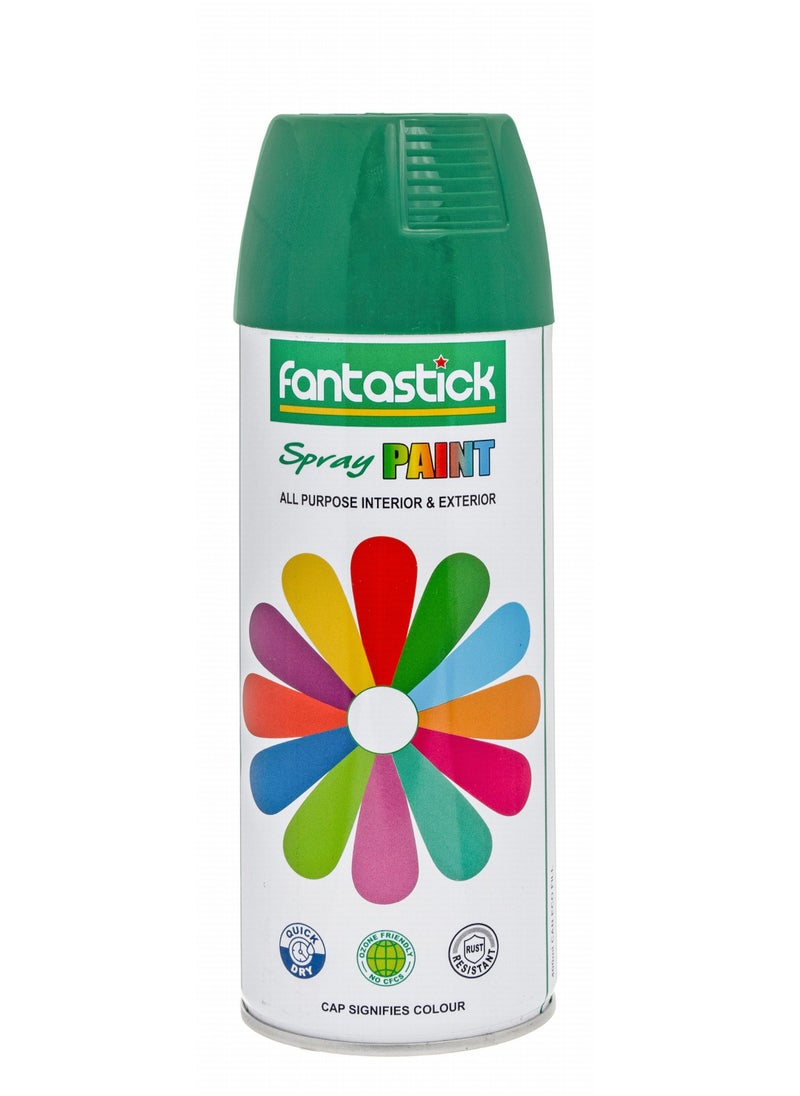 Fantastick 400ml All Purpose Spray Paint Green Colour  - Image 1