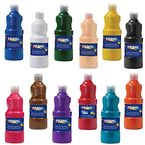 Prang Paint for Kids Tempera Washable Ready to Use Nontoxic Safe 8 oz Single Easy Pour Bottle (White) - Image 2