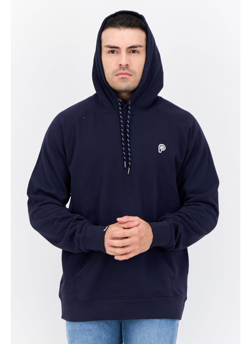 Penfield - Men Embroidered Long Sleeves Hooded Sweatshirt, Navy - Image 1