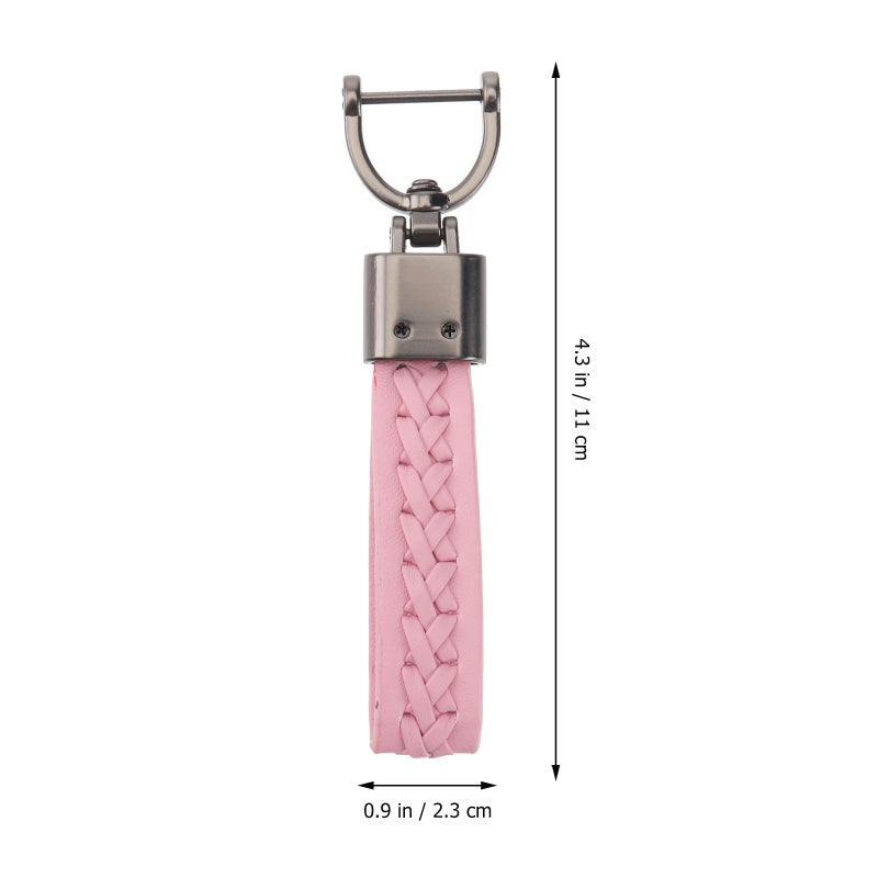 2pcs Car Key Chain Horseshoe Lanyard Key Hanging Rope Chain - Image 3