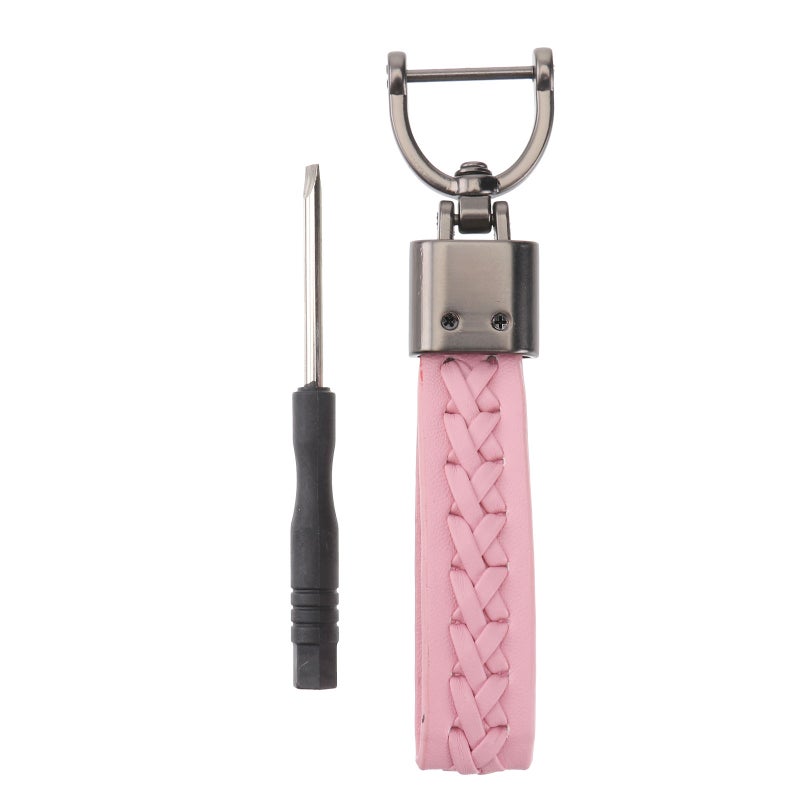 2pcs Car Key Chain Horseshoe Lanyard Key Hanging Rope Chain - Image 1
