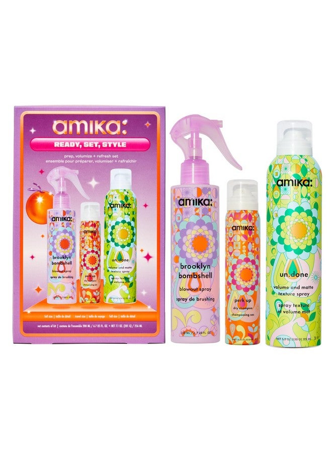 amika ready, set, style: prep, volumize + refresh set - Image 1