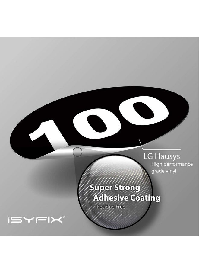 iSYFIX iSYFIX Black Consecutive Number Stickers - 1 to 100, 4-inch, 1 Set - Vinyl Self Adhesive Premium Decal, Ideal for Inventory, Storage, Organizing, Boxes, Bins, Toolbox, Lockers & More, Indoor/Outdoor  - Image 2