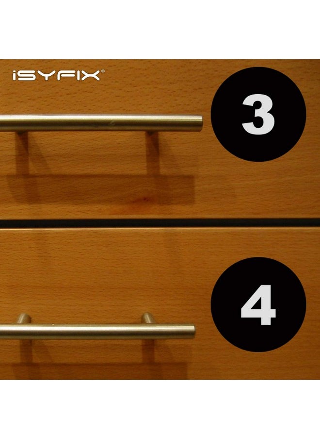 iSYFIX iSYFIX Black Consecutive Number Stickers - 1 to 100, 4-inch, 1 Set - Vinyl Self Adhesive Premium Decal, Ideal for Inventory, Storage, Organizing, Boxes, Bins, Toolbox, Lockers & More, Indoor/Outdoor  - Image 5