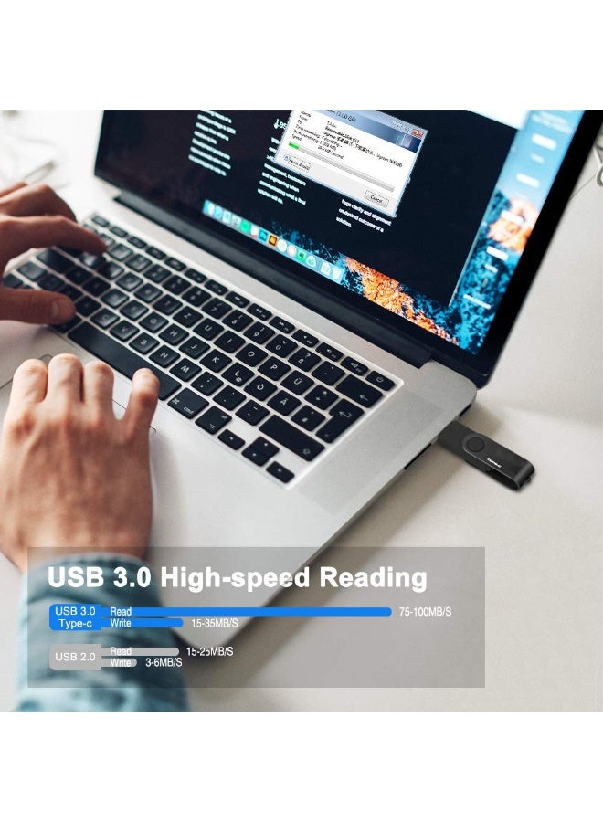 2TB USB نوع-C فلاش محرك أقراص، 2000GB USB-C 3.0 الذاكرة عصا قفز محرك أقراص 2 في 1 للهواتف الذكية أندرويد، ماك بوك، أجهزة اللوح، الكمبيوتر الشخصي - Image 4