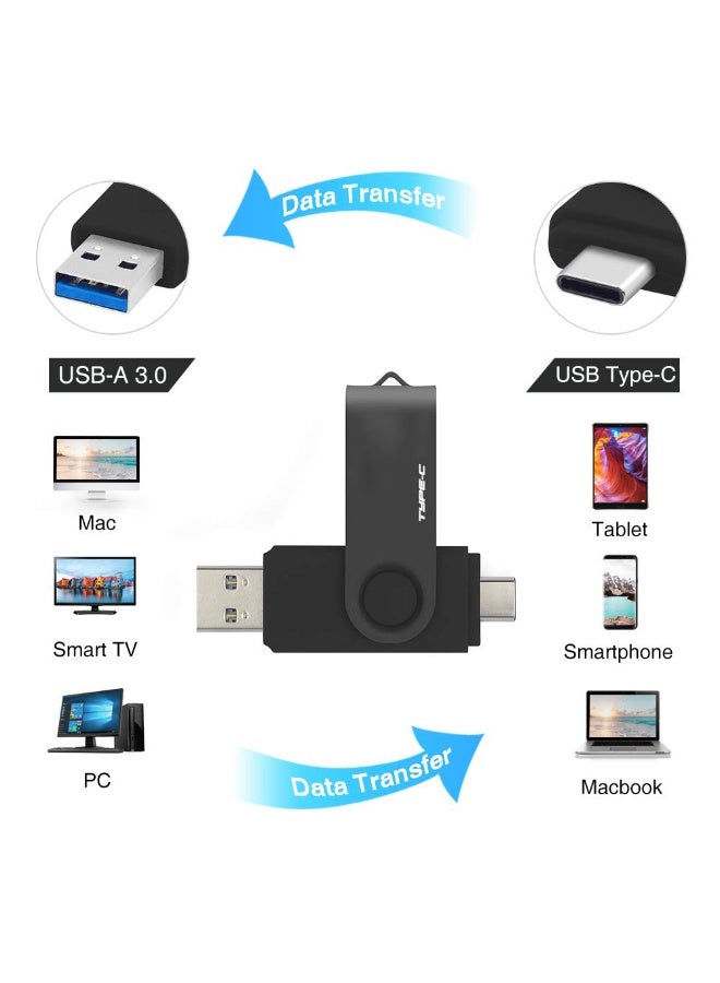 2TB USB نوع-C فلاش محرك أقراص، 2000GB USB-C 3.0 الذاكرة عصا قفز محرك أقراص 2 في 1 للهواتف الذكية أندرويد، ماك بوك، أجهزة اللوح، الكمبيوتر الشخصي - Image 2
