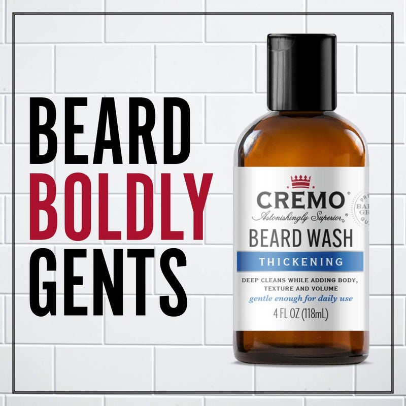 Cremo Beard Wash Thickening Formula Deep Cleans While Adding Volume, 4 Fl Oz - Image 2