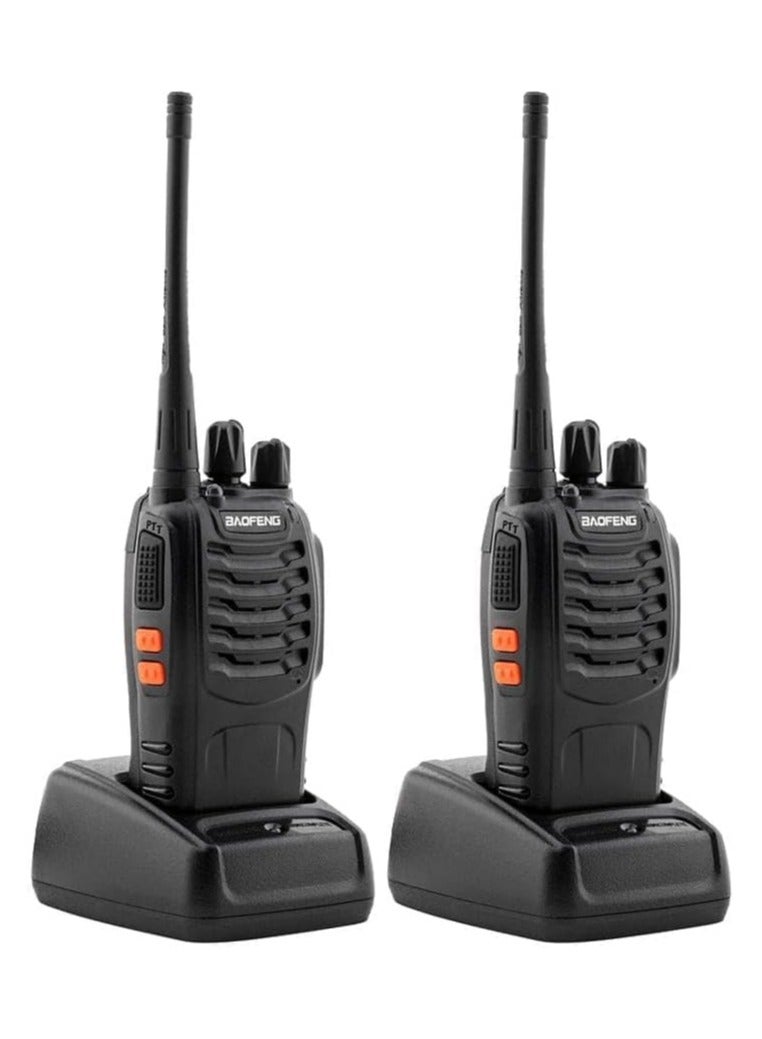 باوفينج جهاز فك تشفير UHF تناظري 5 وات محمول باليد للبالغين مزود بـ 16 قناة وجهاز إرسال واستقبال FM ثنائي الاتجاه B4  - Image 1