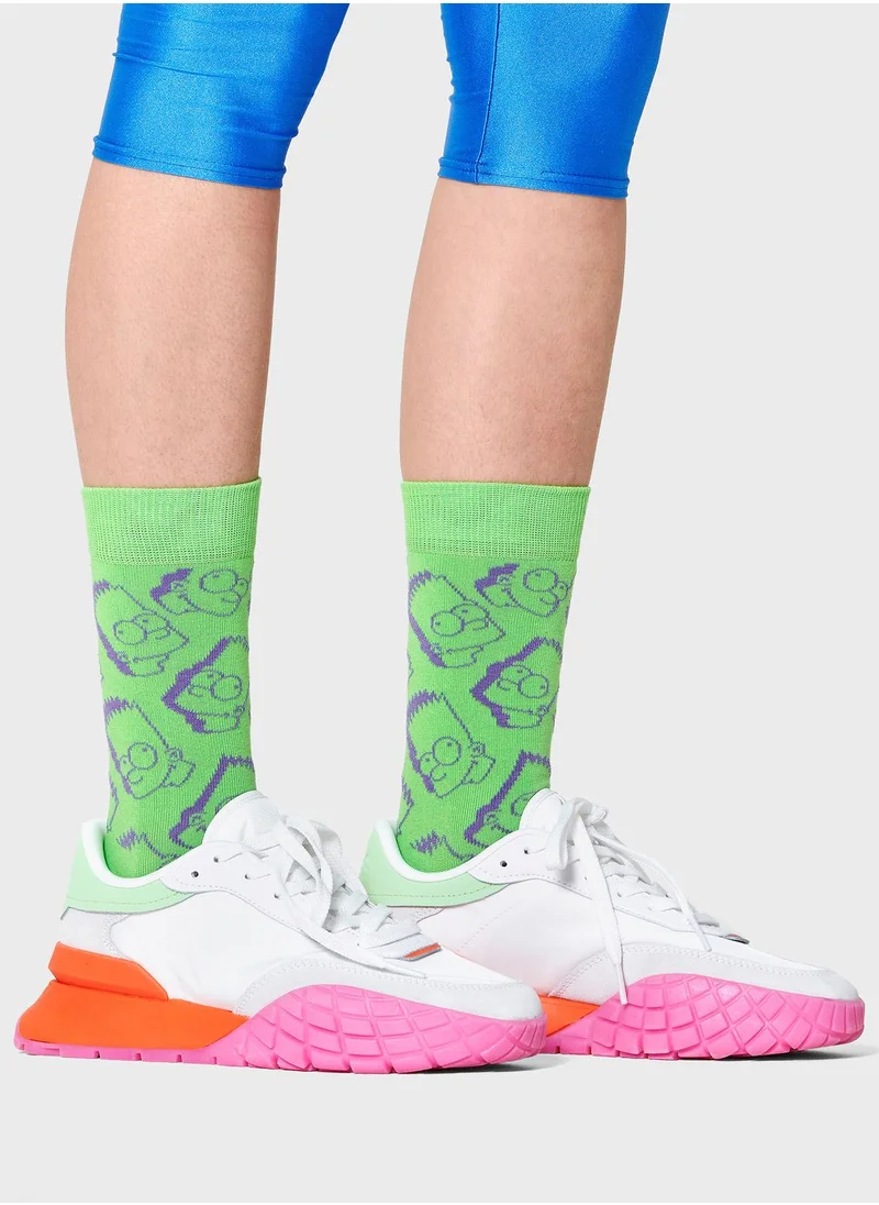 Happy Socks Embroidered Crew Sock