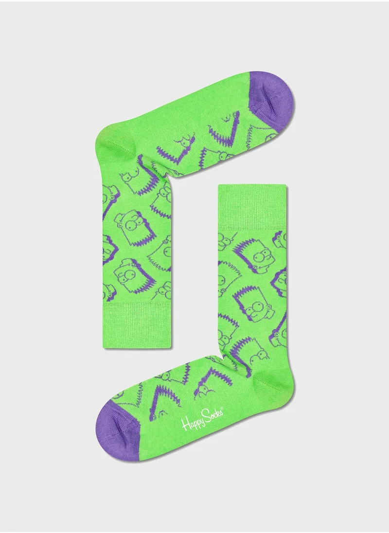 Happy Socks Embroidered Crew Sock