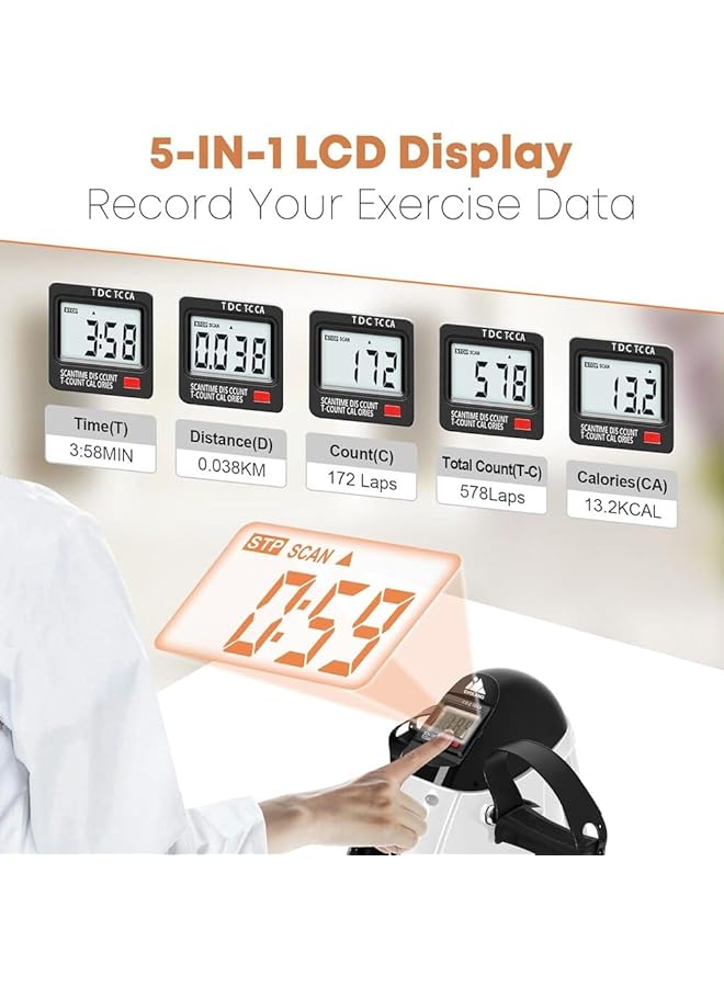 Relax Smart Pedal Exercise Bike With Digital Display White - Image 5