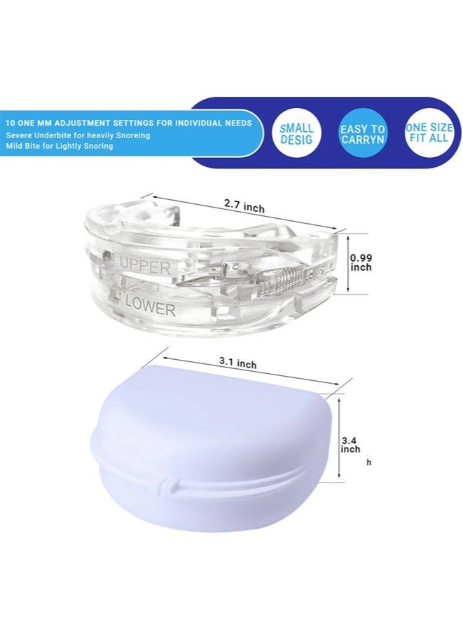 Muyixin Nighttime Anti-Grinding Braces Anti Snoring Improve Sleeping Teeth Bruxism Sleeping Anti Snoring And Adjustable Braces Storage Box  - Image 2