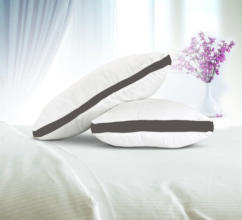 Texlux Super Support White Pillows 2 Pack Firm Support Bed Pillows Designed for Back and Side Sleepers - Image 1