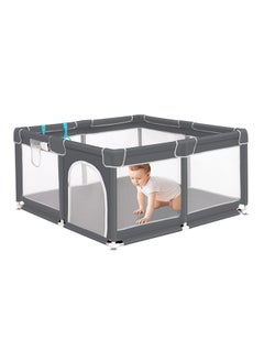 SKY-TOUCH Baby Extra Large Playard, Grey, 120 CM X 120 CM  - Image 1