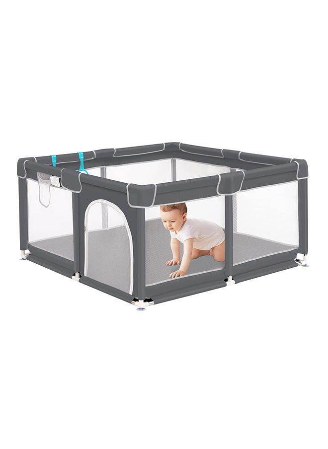 SKY-TOUCH Baby Extra Large Playard, Grey, 120 CM X 120 CM  - Image 1