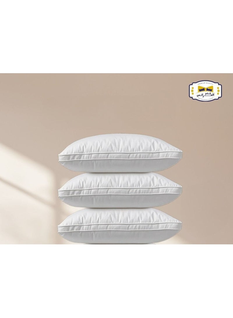 Freedom 3 hotel pillows from Bridal Palace, a feather-like pillow that provides you with super softness, microfiber, size 75 x 50 cm - white - Image 1